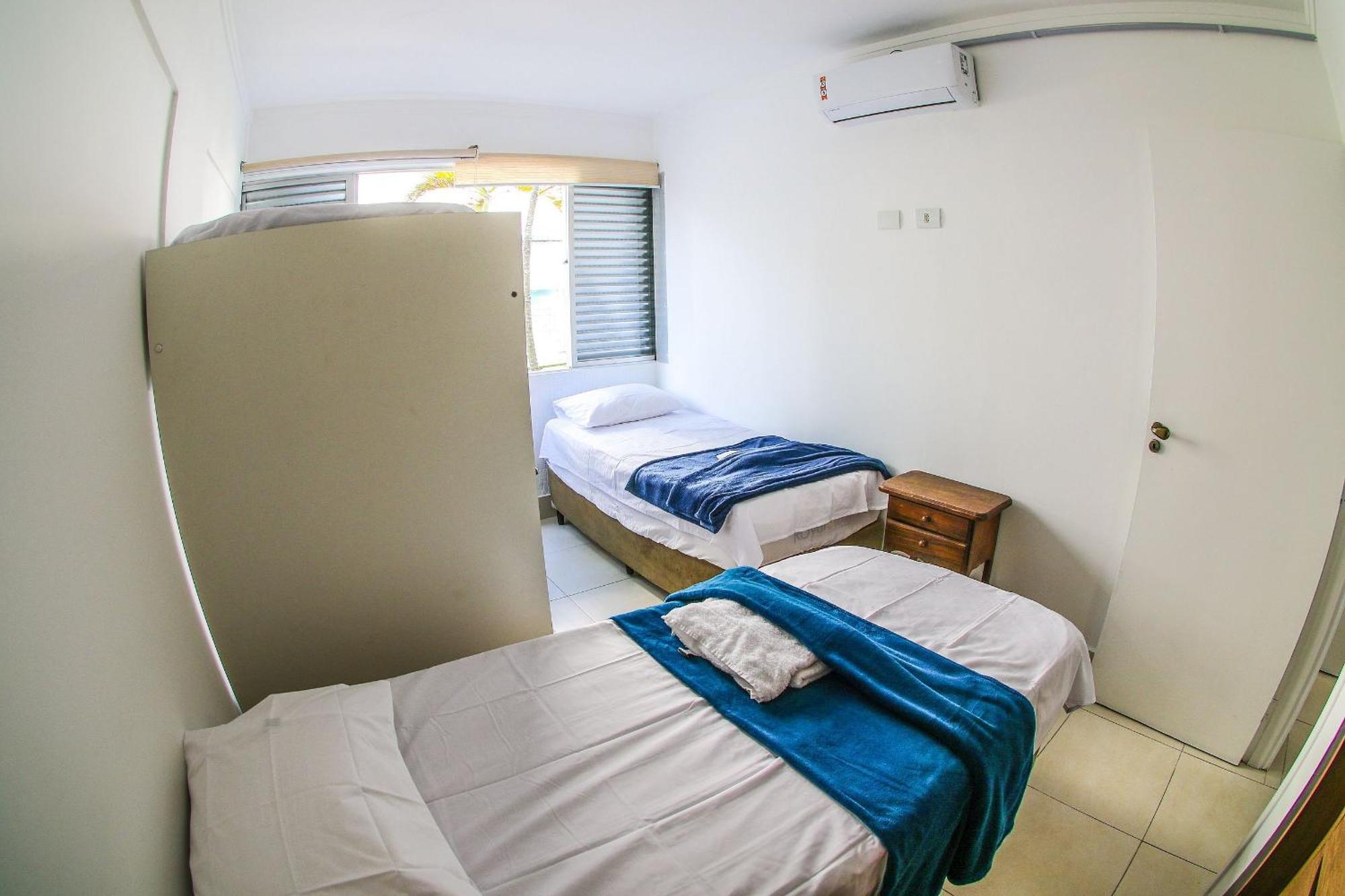 5E-Pe Na Areia Da Praia Do Tombo, 2 Quartos, Ar Cond, 2 Banheiros,2 Vagas+Roupas De Cama กัวรูจา ภายนอก รูปภาพ