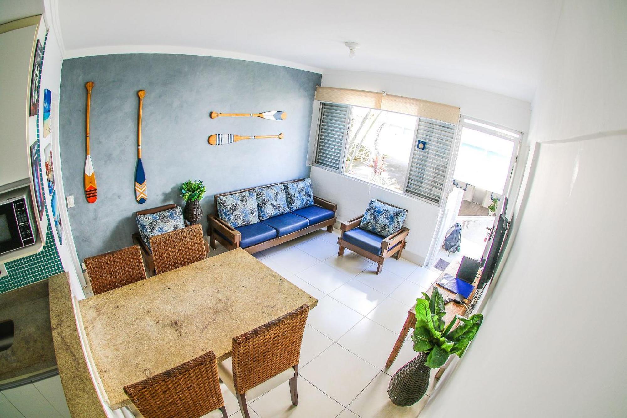 5E-Pe Na Areia Da Praia Do Tombo, 2 Quartos, Ar Cond, 2 Banheiros,2 Vagas+Roupas De Cama กัวรูจา ภายนอก รูปภาพ