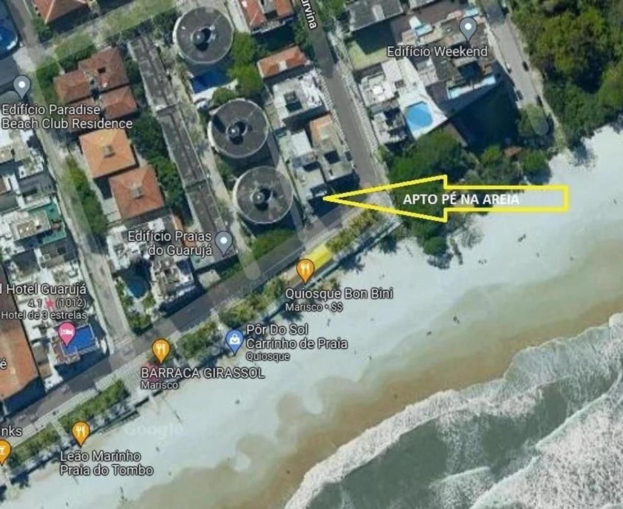 5E-Pe Na Areia Da Praia Do Tombo, 2 Quartos, Ar Cond, 2 Banheiros,2 Vagas+Roupas De Cama กัวรูจา ภายนอก รูปภาพ